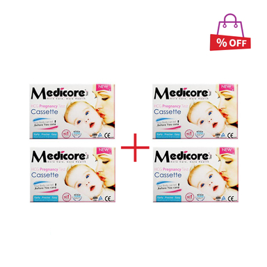 تست بارداری مدیکور (Medicore) مدل Cassette99.8٪ بسته 2 عددی مجموعه 2 عددی