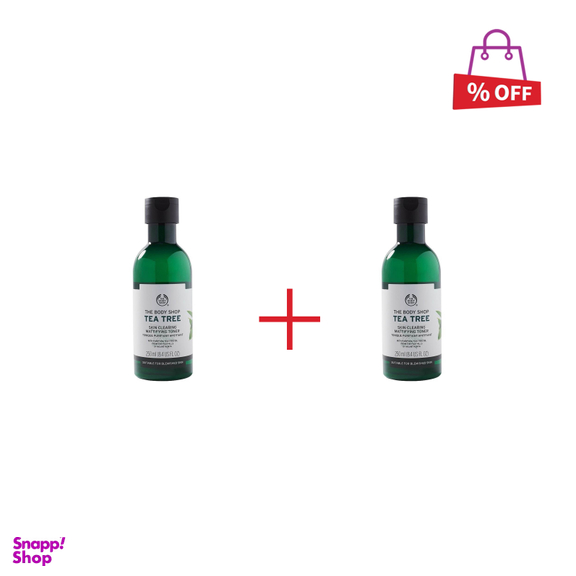 تونر صورت بادی شاپ (Body Shop) مدل Tea Tree حجم 250 میلی لیتر مجموعه 2 عددی