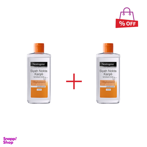 تونر ضد جوش سرسیاه نیتروژینا (Neutrogena) مدل anti blackhead acne toner حجم 200 میلی لیتر مجموعه 2 عددی