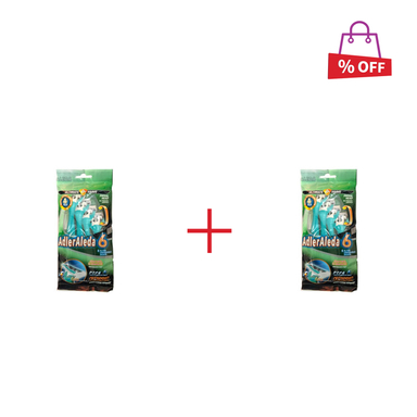 تیغ آدلر آلدا (Adler Aleda) مدل 6 لبه پفکی صابوندار رنگ سبز بسته 4 عددی مجموعه 2 عددی