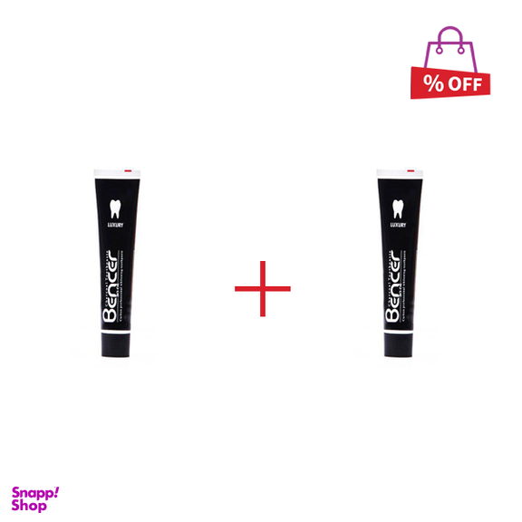 خمیر دندان بنسر (Bencer) مدل Charcoal حجم 120 میلی لیتر مجموعه 2 عددی