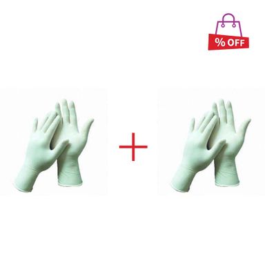 دستکش استریلیزه لاتکس (Latex) جراحی یک جفت مجموعه 2 عددی