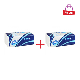 دستمال کاغذی نایلونی تنو (Teno) بسته 250 برگی مجموعه 2 عددی
