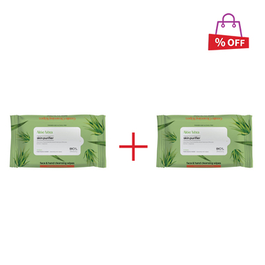 دستمال مرطوب بیول (Biol) حاوی آلویه ورا بسته 10 عددی مجموعه 2 عددی