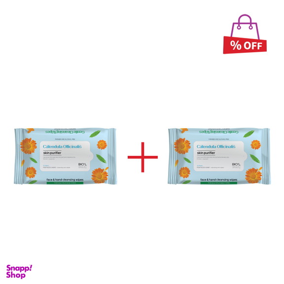 دستمال مرطوب بیول (Biol) مدل Calendula بسته 10 عددی مجموعه 2 عددی