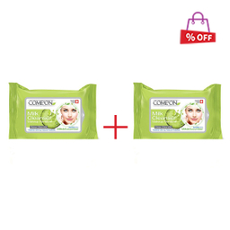 دستمال مرطوب کامان (Comeon) مدل Milk Cleanser بسته 20 عددی مجموعه 2 عددی