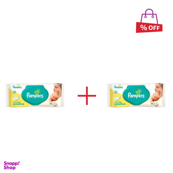دستمال مرطوب کودک پمپرز (Pampers) بسته 50 عددی مجموعه 2 عددی