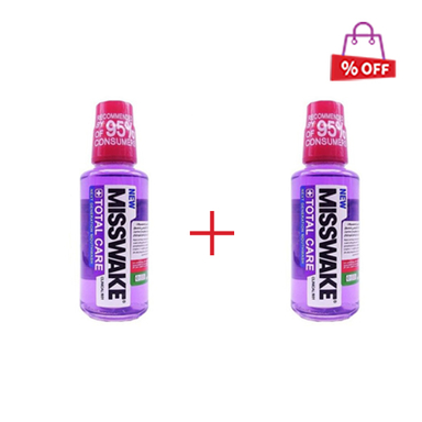 دهان شویه میسویک (Misswake) مدل Total Care حجم 200 میلی لیتر مجموعه 2 عددی