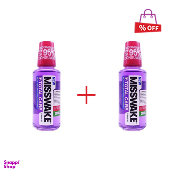 دهان شویه میسویک (Misswake) مدل Total Care حجم 200 میلی لیتر مجموعه 2 عددی