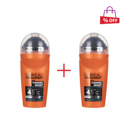 رول ضد تعریق لورآل (Loreal) سری Men Expert مدل Thermic Resist حجم 50 میلی‌لیتر مجموعه 2 عددی
