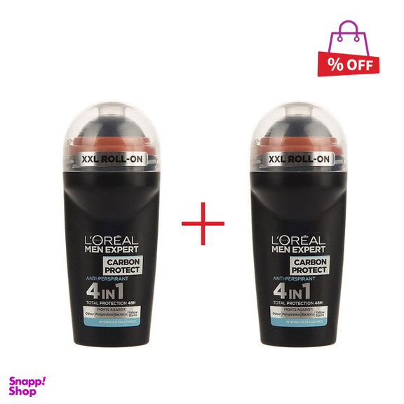 رول ضد تعریق مردانه لورآل (Loreal) سری Men Expert مدل 4IN1 حجم 50 میلیلیتر مجموعه 2 عددی