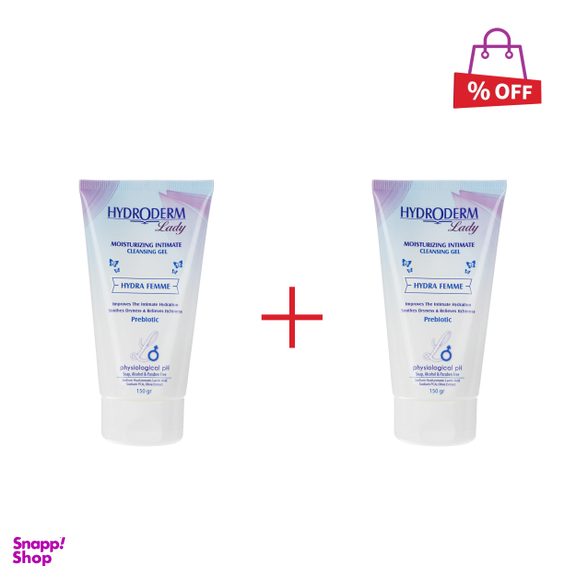 ژل بهداشتی بانوان هیدرودرم (Hydroderm) مدل Hydra Femme حجم 150 میلی‌لیتر مجموعه 2 عددی