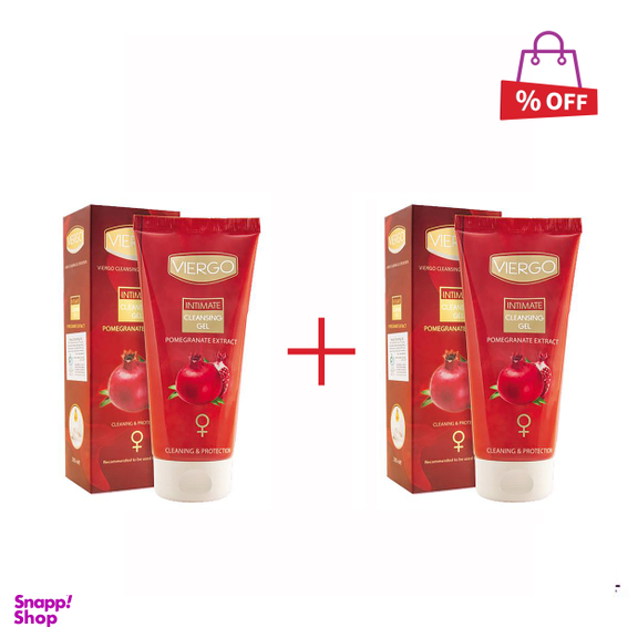 ژل بهداشتی بانوان ویرگو (Viergo) مدل Pomegranate حجم 200 میلیلیتر مجموعه 2 عددی