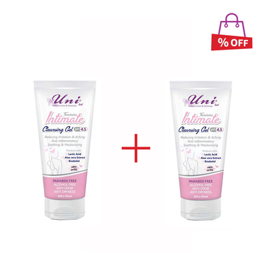 ژل بهداشتی بانوان یونی لد (Uni led) مدل Feminine Intimate حجم 200 میلی‌ لیتر مجموعه 2 عددی