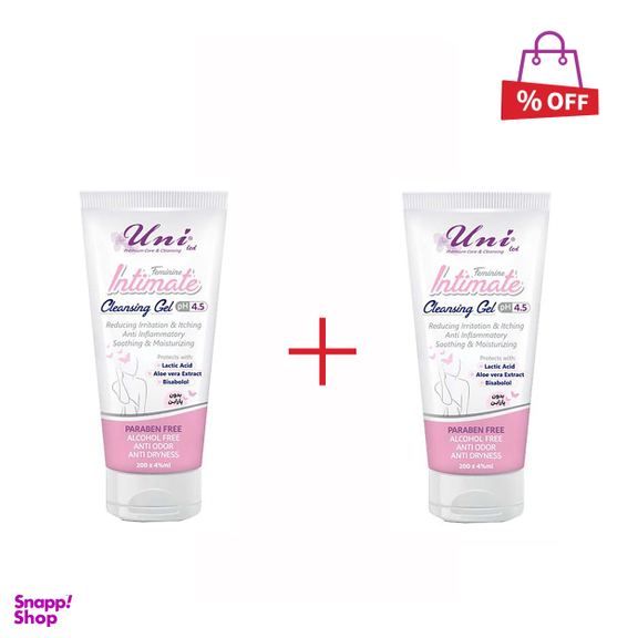 ژل بهداشتی بانوان یونی لد (Uni led) مدل Feminine Intimate حجم 200 میلی‌ لیتر مجموعه 2 عددی