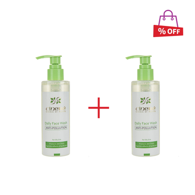 ژل شست و شو صورت سینره (Cinere) مدل Oily Skin حجم 200 میلی‌ لیتر مجموعه 2 عددی