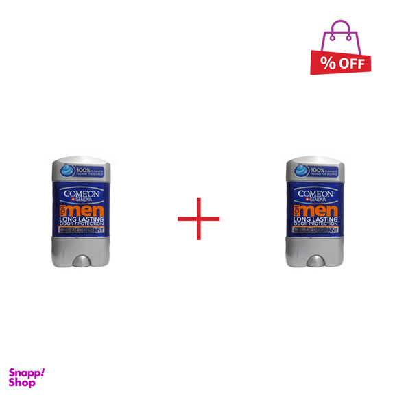 ژل شفاف ضد تعریق مردانه کامان (Comeon) مدل Long Lasting حجم 75 میلی‌لیتر مجموعه 2 عددی