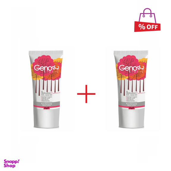 ژل ضد آکنه ژنوبایوتیک (Geno Biotic) مدل Anti Acne1 حجم 30 میلی‌لیتر مجموعه 2 عددی
