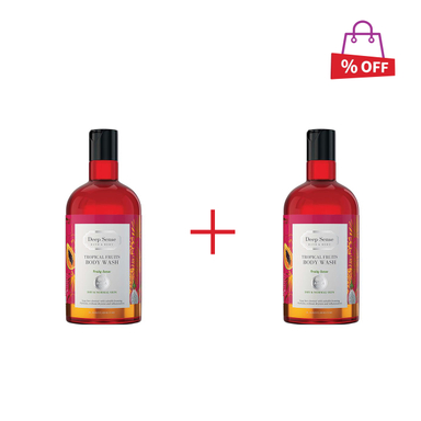 شامپو بدن دیپ سنس (Deep Sense) مدل Tropical Fruts حجم 400 میلی‌لیتر مجموعه 2 عددی