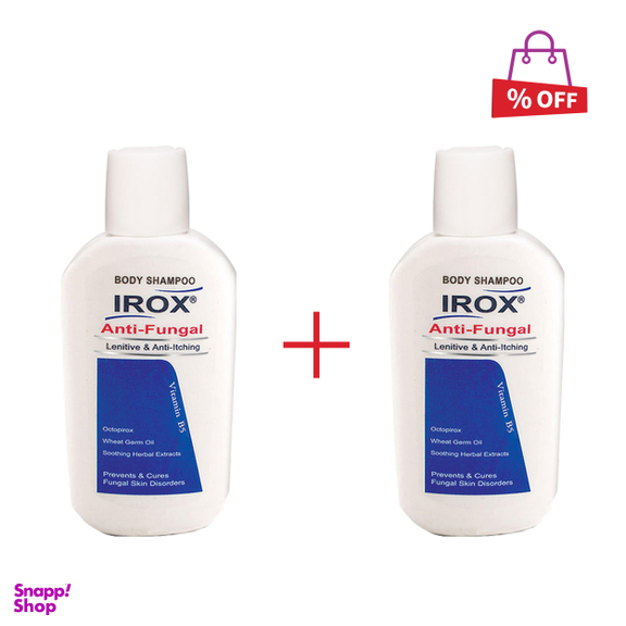 شامپو بدن ضد قارچ ایروکس (Irox) مدل Octopirox حجم 200 میلی‌لیتر مجموعه 2 عددی