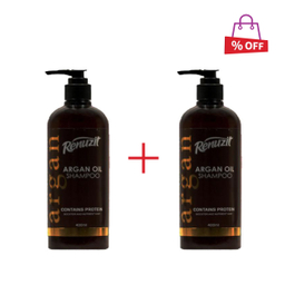 شامپو تقویت کننده مو رینوزیت (Renuzit) مدل Argan Oil حجم 400 میلی‌لیتر مجموعه 2 عددی