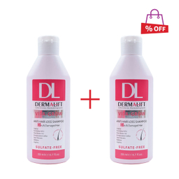 شامپو تقویت کننده موی خشک درمالیفت (Dermalift) مدل Vita Grow حجم 200 میلی‌لیتر مجموعه 2 عددی