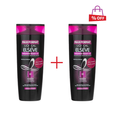 شامپو ضد ریزش مو لورآل (Loreal) سری Elseve مدل Arginine Resist X3 حجم 400 میلیلیتر مجموعه 2 عددی