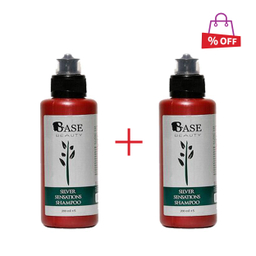 شامپو ضد زردی بیس بیوتی (Base beauty) مدل 01 Silvr حجم 200 میلی‌لیتر مجموعه 2 عددی