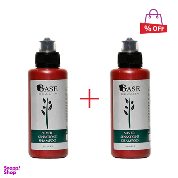 شامپو ضد زردی بیس بیوتی (Base beauty) مدل 01 Silvr حجم 200 میلی‌لیتر مجموعه 2 عددی