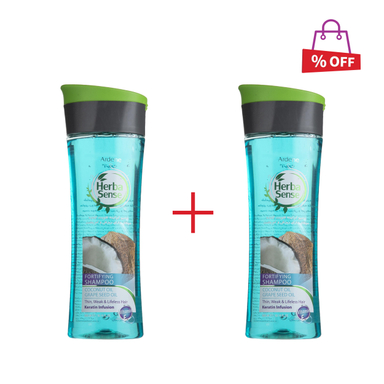 شامپو کراتینه مو آردن (Ardene) سری هرباسنس مدل Fortifying حجم 300 میلی‌ لیتر مجموعه 2 عددی