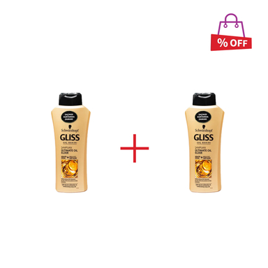شامپو گلیس (Gliss) مدل Ultimate Oil Elixir مناسب موهای آسیب دیده حجم 500 میلی لیتر مجموعه 2 عددی
