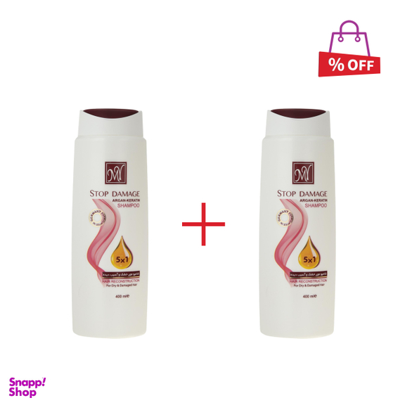 شامپو مای (My) مدل Stop Damage حجم 400 میلیلیتر مجموعه 2 عددی