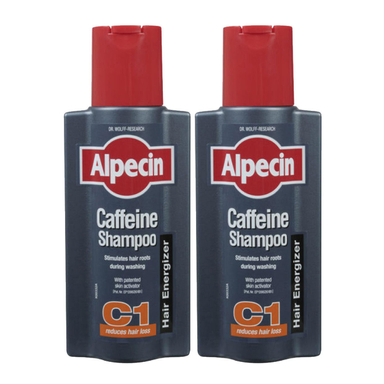 شامپو مو آلپسین (Alpecin) مدل C1 Caffeine حجم 250 میلی‌ لیتر بسته 2 عددی مجموعه 2 عددی