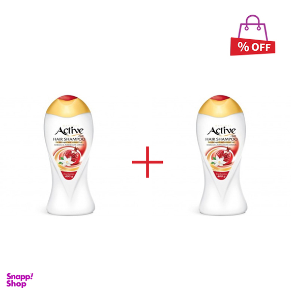 شامپو مو اکتیو (Active) مدل Marigold & Pmegranate Extracts وزن 400 گرم مجموعه 2 عددی