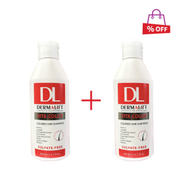 شامپو مو درمالیفت (Dermalift) مدل Vita Color حجم 200 میلی‌لیتر مجموعه 2 عددی