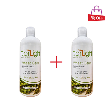 شامپو مو دورلایت (Dorlight) مدل جوانه گندم حجم 400 میلی‌لیتر مجموعه 2 عددی