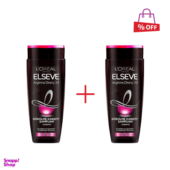 شامپو مو لورآل (Loreal) مدل Arginine Resist X3 حجم 450 میلی‌لیتر مجموعه 2 عددی