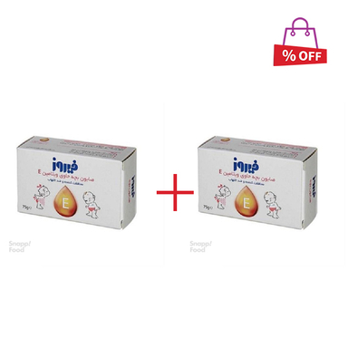 صابون بچه فیروز (Firooz) حاوی ویتامین E وزن 75 گرم مجموعه 2 عددی