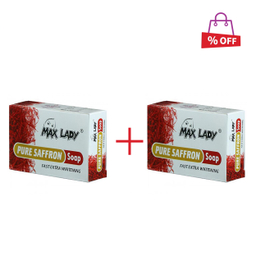 صابون شستشو مکس لیدی (Max lady) مدل Pure Saffron وزن 75 گرم مجموعه 2 عددی