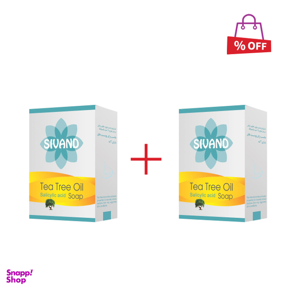 صابون ضد جوش سیوند (Sivand) مدل Tea Tree Oil وزن 90 گرم مجموعه 2 عددی