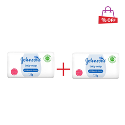 صابون کودک جانسون (Johnson) مدل Mild & Gentle وزن 125 گرم مجموعه 2 عددی