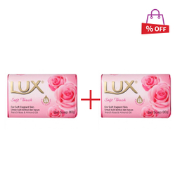 صابون لوکس (Lux) مدل Soft Touch وزن 90 گرم مجموعه 2 عددی