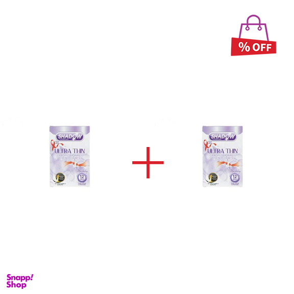 کاندوم شادو (Shadow) مدل Ultra Thin بسته 12 عددی مجموعه 2 عددی