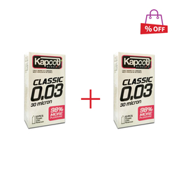 کاندوم کاپوت (Kapoot) مدل سی میکرون بسیار نازک 10 عددی مجموعه 2 عددی