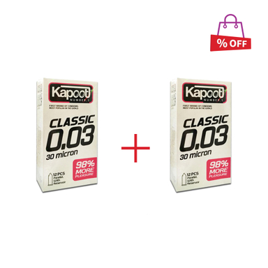 کاندوم کاپوت (Kapoot) مدل سی میکرون بسیار نازک 10 عددی مجموعه 2 عددی