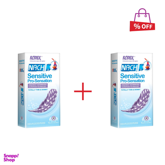 کاندوم کدکس (Kodex) مدل Sensitive Pro Sensation بسته 12 عددی مجموعه 2 عددی
