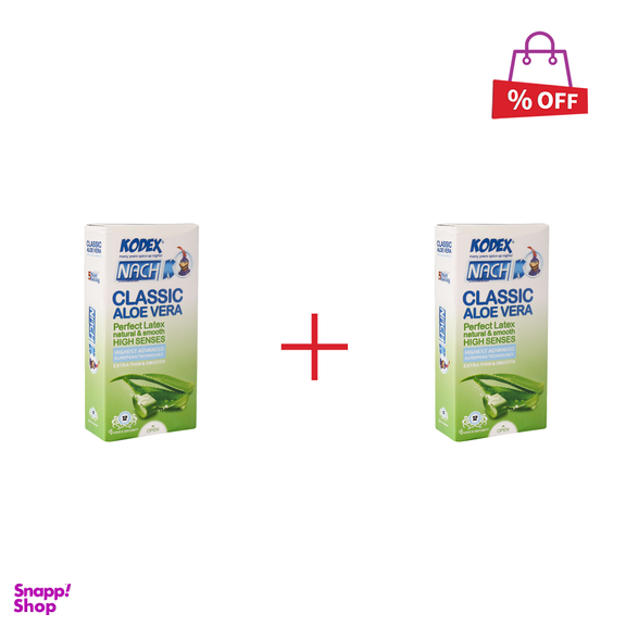 کاندوم کدکس (Kodex) مدل کلاسیک الویه ورا مجموعه 2 عددی