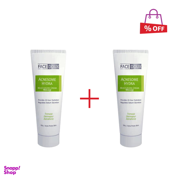 کرم آبرسان فیس دوکس (Face Doux) سری Acnesome Hydra مناسب پوست های چرب حجم 50 میلی لیتر مجموعه 2 عددی