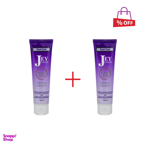 کرم پا جی (Jey) مدل Honey حجم 100 میلی‌لیتر مجموعه 2 عددی