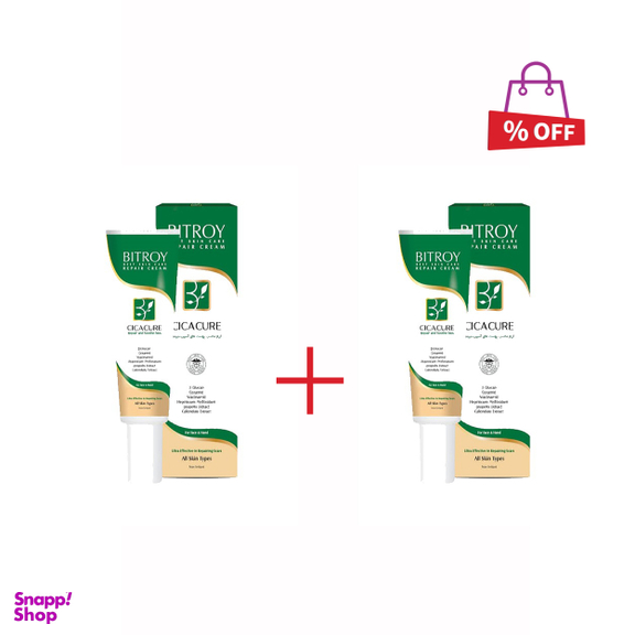 کرم ترمیم کننده بیتروی (Bitroy) مدل CICACURE حجم 30 میلی‌لیتر مجموعه 2 عددی